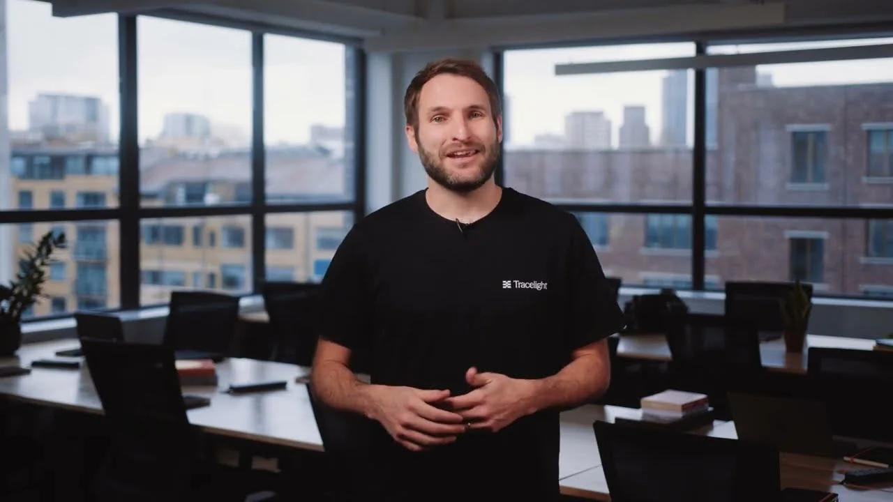 A Tracelight founder introducing the What if? product film